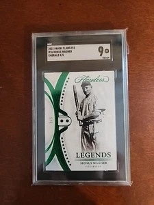 Panini 2022 Perfetto Doppio Smalto "Honus Wagner" 5/5 SGC 9 Come Nuovo - Foto 1 di 2