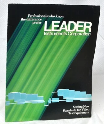 PÓSTER Leader Instrument Corporation 22"x17" especificaciones en miras telescópicas y generadores MAG23 Foto 1 de 3