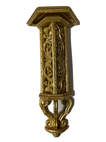 Gold Wall Sconce Deco Vintage Rococo 17x8” Cover