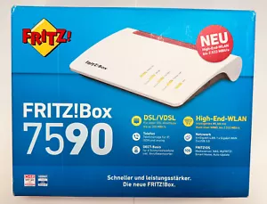 AVM FRITZ!Box 7590 Dual Band Router- 5GHz Mesh VDSL Mu-Mimo Modem 20002828 WLAN - Bild 1 von 3