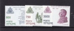 VATICAN CITY 1991 SCOTT NH 882-84 Encyclical Pope Leo XIII - FreeUSAShipping - Picture 1 of 1