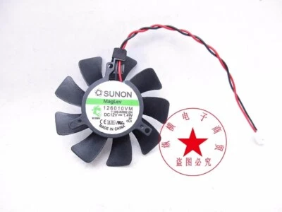 1PC SUNON 126010VM 12V diameter 55 hole pitch 32MM graphics card fan - Image 1 of 3
