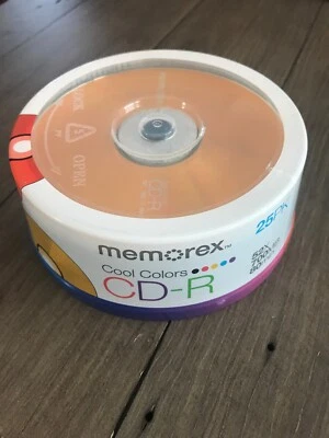Memorex Cool Colors 52X, 700MB 80 Min CD-R *NEW* - Image 1 of 3