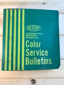 Dupont Automotive Refinish Products Color Service Bulletins Binder 1973-80 - Foto 1 di 13