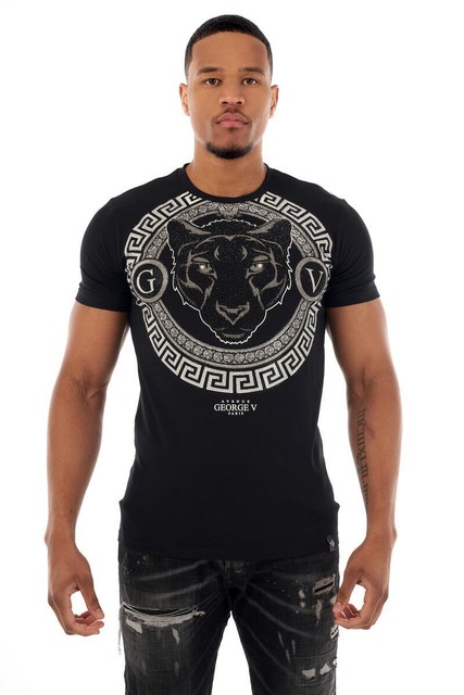 george men's black t shirt