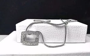 "Collar Colgante GUESS COLLECTION - Plata Esterlina 925 - Logotipo Letra G CZ 10 g 16" - Imagen 1 de 12