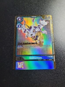 Digimon CCG Gabumon P-003 2nd Anniversary Alt Art - Picture 1 of 2