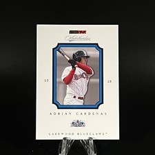 Adrian Cardenas 2007 TRISTAR Autothentics Blue /50 #33 Lakewood Blueclaws LOOK!!