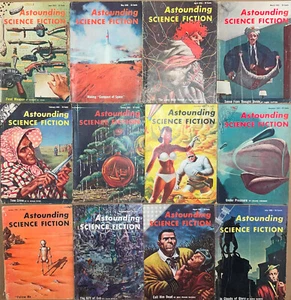 ASTOUNDING SCIENCE FICTION 1955 full yearset all 12 issues - Picture 1 of 2
