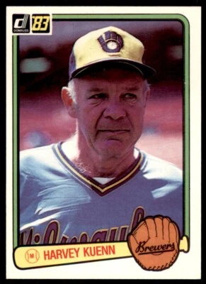 1983 Donruss. Harvey Kuenn . Milwaukee Brewers #608 - Image 1 of 2