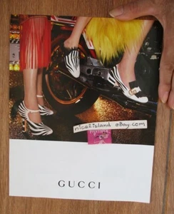 sexy ankle photo gucci footwear zebra striped shoes print ad picture 8x10 inch - Picture 1 of 1