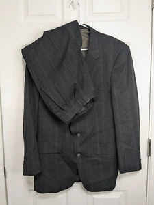 Christian Dior Suit Men's 41R Gray Le Connaisseur Wool Waist 32x30 Pleated - Picture 1 of 21
