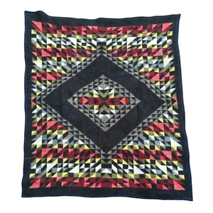 Vintage Biederlack Reversible Southwestern Geometric Blanket 50x72 Made In Usa - Picture 1 of 5