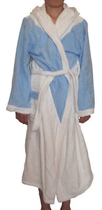 PUMA KIDS BATHROBE RUBBLE [104-176] BLUE-WHITE NEW - Picture 1 of 2