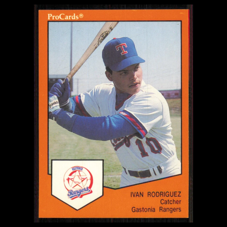 Ivan Rodriguez #1006 1989 ProCards Minor League Team Sets Gastonia Rangers Card - Image 1 of 3