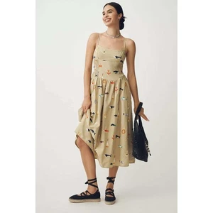 Maeve Anthropologie Sommerkleid ärmellos maritim Print Sommer Freizeit XS |P1 - Bild 1 von 7
