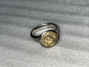 Anillo meñique león DAVID YURMAN PETRVS para hombre en oro y plata de 18 k talla 8,5 - Imagen 1 de 6