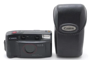 [Near MINT] Canon Autoboy Tele 6 Black Point & Shoot 35mm Film Camera From JAPAN - Picture 1 of 12