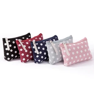 Bolso de lona multifuncional de 4 piezas para artículos de tocador de viaje monedero con cremallera - Imagen 1 de 12