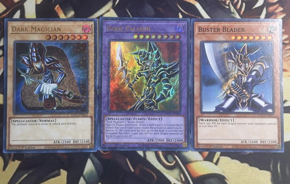 Yugioh: Dark Paladin 3 Card Holo 1st Edition Fusion Set - Near Mint - Image 1 of 1