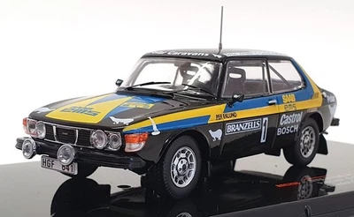 Ixo 1/43 Scale RAC298 - Saab 99 EMS Swedish Rally 1977 - #1 Eklund/Cederberg - Image 1 of 4