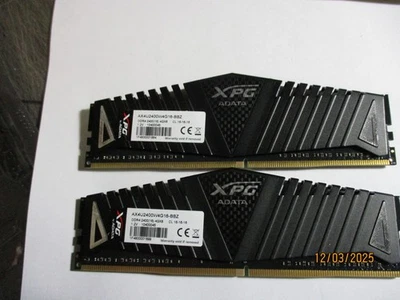 XPG / ADATA  8Gb ddr4 2400mhz (2x4Gb)  AX4U2400W4G16-BBZ - Image 1 of 3