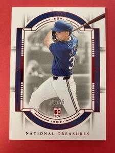 2024 Panini National Treasures Red #39 Evan Carter 02/75 Rookie Texas Rangers - Picture 1 of 1