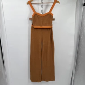 Zara Knit Crop Top Pant Set Womens S Striped Sleeveless Wide Leg Matching - Picture 1 of 11