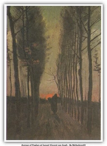 Avenue of Poplars at Sunset Vincent van Gogh - Picture 1 of 2