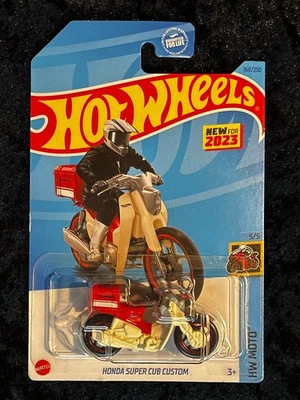 Hot Wheels - HW MOTO - Honda Super Cub Custom (Red/White) - Image 1 of 2