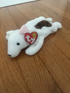 1998 Vintage TY Beanie baby Butch Terrier Dog stuffed animal Canada Tush Tag, 9" - Picture 1 of 3