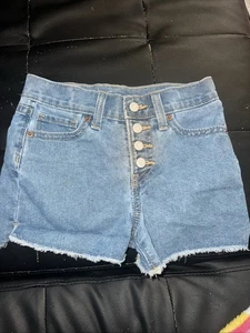 Old Navy Girls High Rise Adjustable Waist Shorts Size 6 - Picture 1 of 1