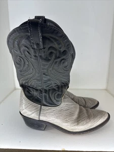 Laredo Men's 9.5 EE Grey Leather Western Boots 2541 - Picture 1 of 7