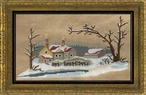 Pastoral Winter by Twin Peak Primitives patrón punto de cruz - Imagen 1 de 1