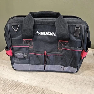 Husky 16" Borsa Attrezzi Professionale Resistente Contractor Storage Tote 14" Organizzatore Durevole - Foto 1 di 8