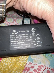 Genuine Onn ONA17HO024 Power Supply Adapter 19.5V 2.31A 45W Charger No Wall Plug - Picture 1 of 4
