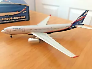 Rare Gemini Jets Aeroflot Russian Airbus A330-200 Silver engines 1/400 - Picture 1 of 6