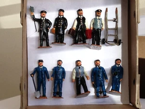 O Gauge Figures, Hand painted metal, made in Australia, Steam Era Railway staff. - Picture 1 of 1