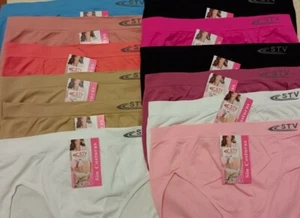 ⭐ 12 Bragas MULTICOLOR STV Talla XXXXL Sin costuras ENVIO ESPAÑA 24h ⭐ - Imagen 1 de 2