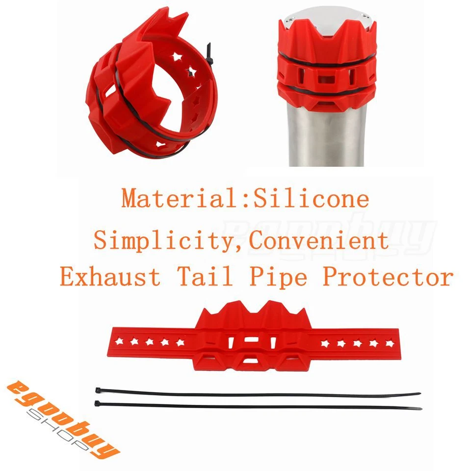 Cubierta protectora protectora de tubo de escape de motocicleta para Harley FXCWC Suzuki Foto 1 de 4