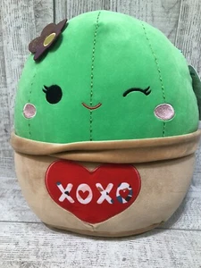 MALVAVISCOS Día de San Valentín Shadi CACTUS 12"" Peluche Animal de Peluche XOXO Corazón - Imagen 1 de 8