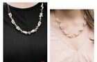 Paparazzi lot WHITE BROWN necklace sets Floating On Air NWT