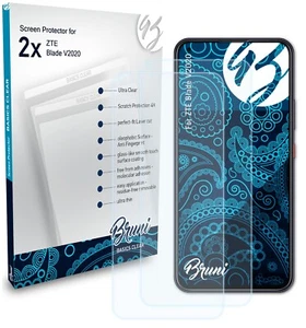 Bruni 2x Lámina Protectora para ZTE Blade V2020 Película Protectora - Imagen 1 de 4