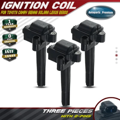 3x Ignition Coil for Toyota Camry 1996-2001 Sienna 1998-2000 Avalon Lexus 3.0L - Image 1 of 4