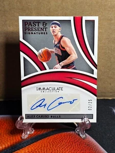 Alex Caruso 2021-22 Immaculate Collection Past & Present Signatures Auto 02/25 - Picture 1 of 2