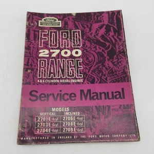 Ford 1966 2700 Range Industrial Engine Service Manual 4 & 6 Cyl Diesel Engines - Imagen 1 de 4