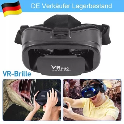 VR Brille Virtual Reality Headset 3D 120° für Smartphones Handy für Alle Handys - Bild 1 von 4