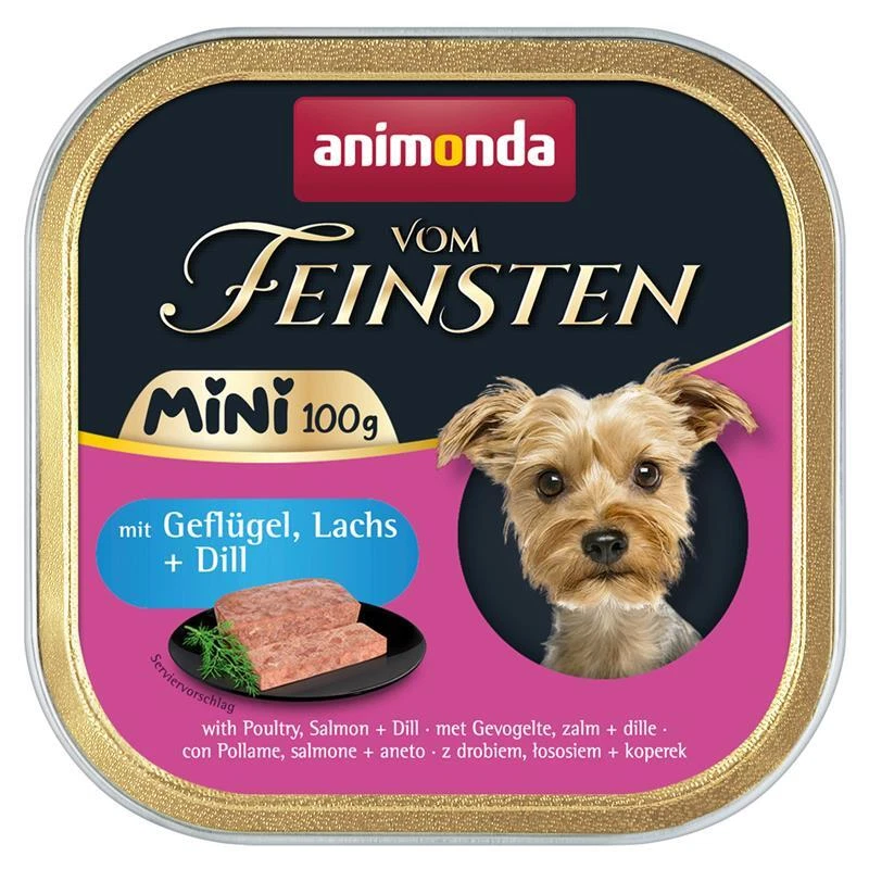Animonda vom Feinsten Mini Adult mit Geflügel, Lachs & Dill | 32x 100g - Bild 1 von 1