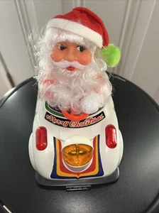 VINTAGE XMAS Santa Cartoon Car Light Up Bump Go Action Son Al Toys 1983 Works Ex - Picture 1 of 7