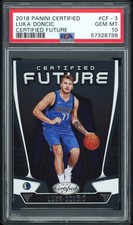 Luka Doncic 2018-19 Panini Certified #CF-3 Future Foil Rookie PSA 10 Mavericks